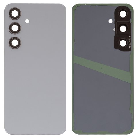 Housing Back Cover compatible with Samsung S921 Galaxy S24, gray, with camera lens, marble grey