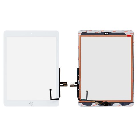 Touchscreen compatible with iPad 9.7 2018 iPad 6 , white, with HOME button  #A1893 A1954