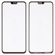 Housing Glass G+OCA PRO compatible with Huawei Honor 8X, Honor View 10 Lite, (with OCA film, black)