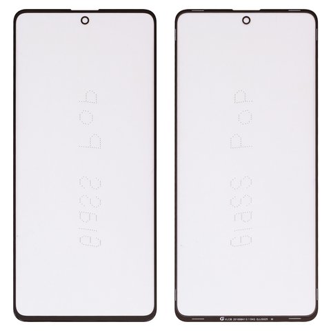 Housing Glass G+OCA PRO compatible with Samsung A715F DS Galaxy A71, with OCA film, black 