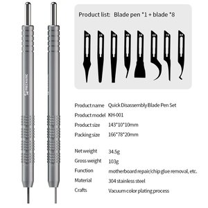 Knife Set Mechanic KH 001, for ICs, 8 in 1 