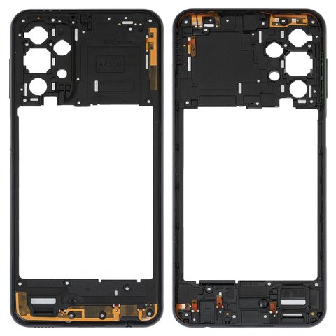 Housing Middle Part compatible with Samsung A236B Galaxy A23 5G, black 
