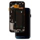 Pantalla LCD puede usarse con Samsung G925F Galaxy S6 EDGE, azul, con marco, original (vidrio reemplazado)
