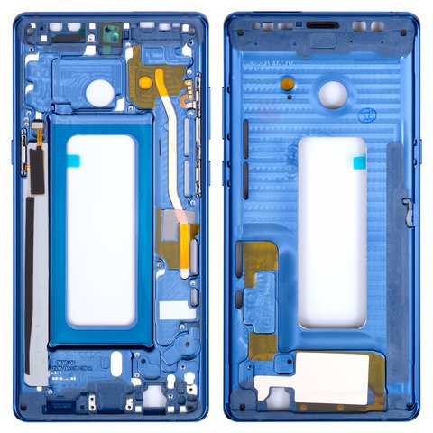 Parte media de carcasa puede usarse con Samsung N950FD Galaxy Note 8 Duos, azul, marco para fijar pantalla
