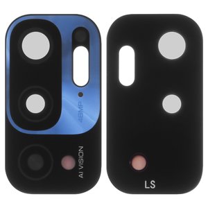Vidrio de cámara puede usarse con Xiaomi Redmi Note 10 5G, negro, M2103K19G, M2103K19C