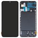 Pantalla LCD puede usarse con Samsung A705 Galaxy A70, A705F/DS Galaxy A70, negro, con marco, High Copy, original LCD size, (OLED)