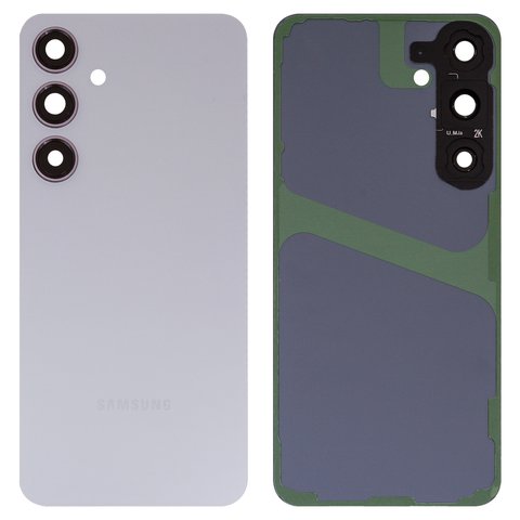 Panel trasero de carcasa puede usarse con Samsung S926 Galaxy S24 Plus, gris, con vidrio de cámara, marble grey
