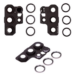 Vidrio de cámara puede usarse con Samsung S938 Galaxy S25 Ultra, gris, con marcos