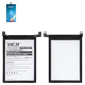 Batería Deji BL 49TX puede usarse con Infinix Note 30 X6833, X6716 , Note 30 5G X6711 , Li ion, 3.87 V, 5000 mAh