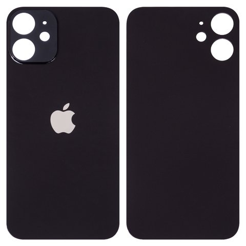 Panel trasero de carcasa puede usarse con iPhone 12 mini, negra, no es necesario desmontar la cámara, Original PRC , big hole