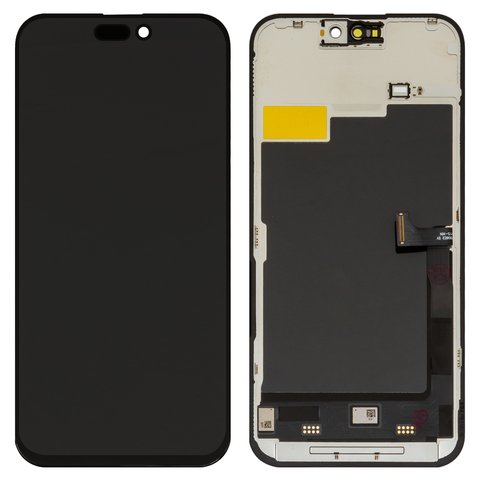 Pantalla LCD puede usarse con iPhone 15 Pro Max, negro, con marco, AAA, TFT , ZY, LTPS
