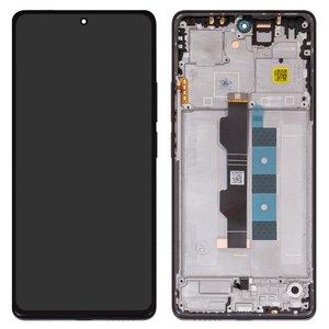 Pantalla LCD puede usarse con Xiaomi Poco M6 Pro 4G, Redmi Note 13 Pro 4G, Redmi Note 14S, negro, con marco, Original PRC 