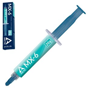 Pasta térmica Arctic MX 6, en jeringa, 20 g, Original, 7.5 Вт м*К