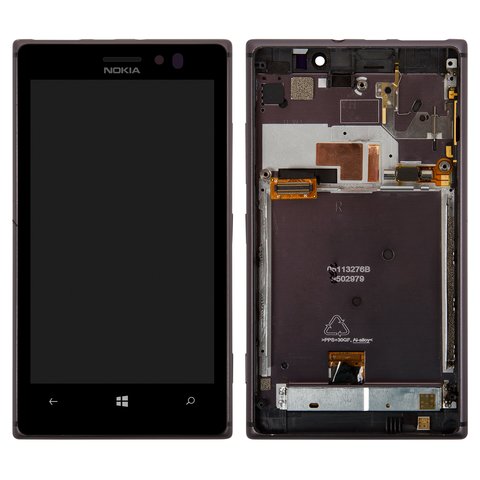 Дисплей для Nokia 925 Lumia, чорний