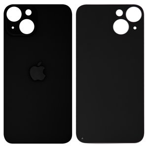 Задня панель корпуса для iPhone 14, чорна, потрібно зняти скло камери, Midnight, small hole