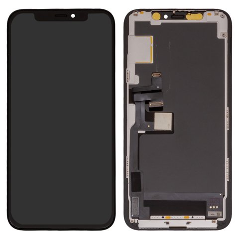 Дисплей для iPhone 11 Pro, чорний, з рамкою, High Copy, без мікросхеми, OLED , imisu OEM soft