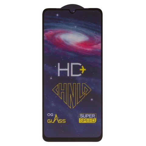 Захисне скло All Spares для Xiaomi Poco C65, Redmi 13C, Redmi 13C 5G, 0,33 мм 9H, сумісне з чохлом, Full Glue, чорний, шар клею нанесений по всій поверхні, HD+