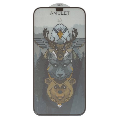 Защитное стекло iNobi Amulet для Apple iPhone 12, iPhone 12 Pro, Full Glue, Anti Static, черный