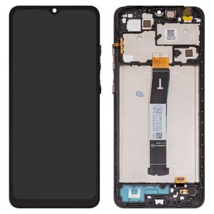 Дисплей для Xiaomi Redmi 12C, чорний, з рамкою, Box 