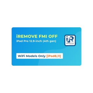 iRemove FMI OFF iPad Pro 12.9 inch 4th Gen  лише WiFi моделі [iPad8,11]