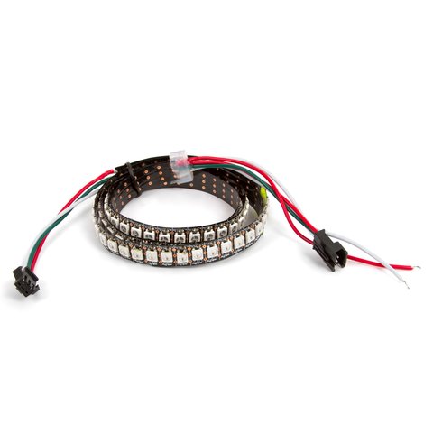 Tira de luces LED RGB SMD5050, WS2812B con controles, IP20, 5 V, 144 LED m, 1 m 
